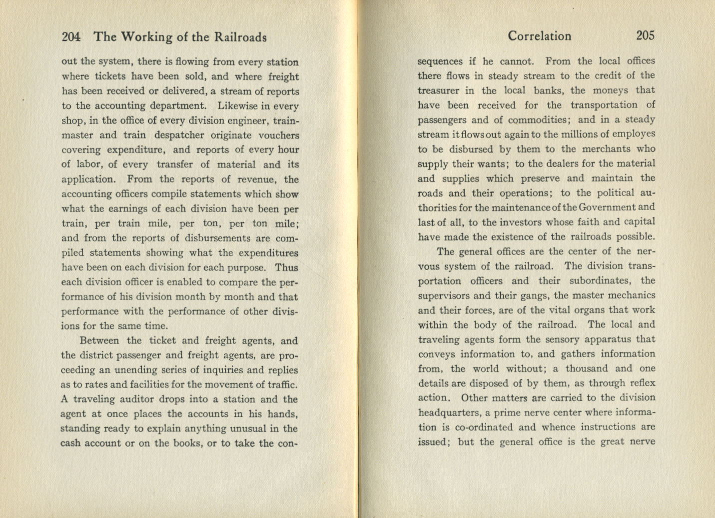 Working of the Railroads