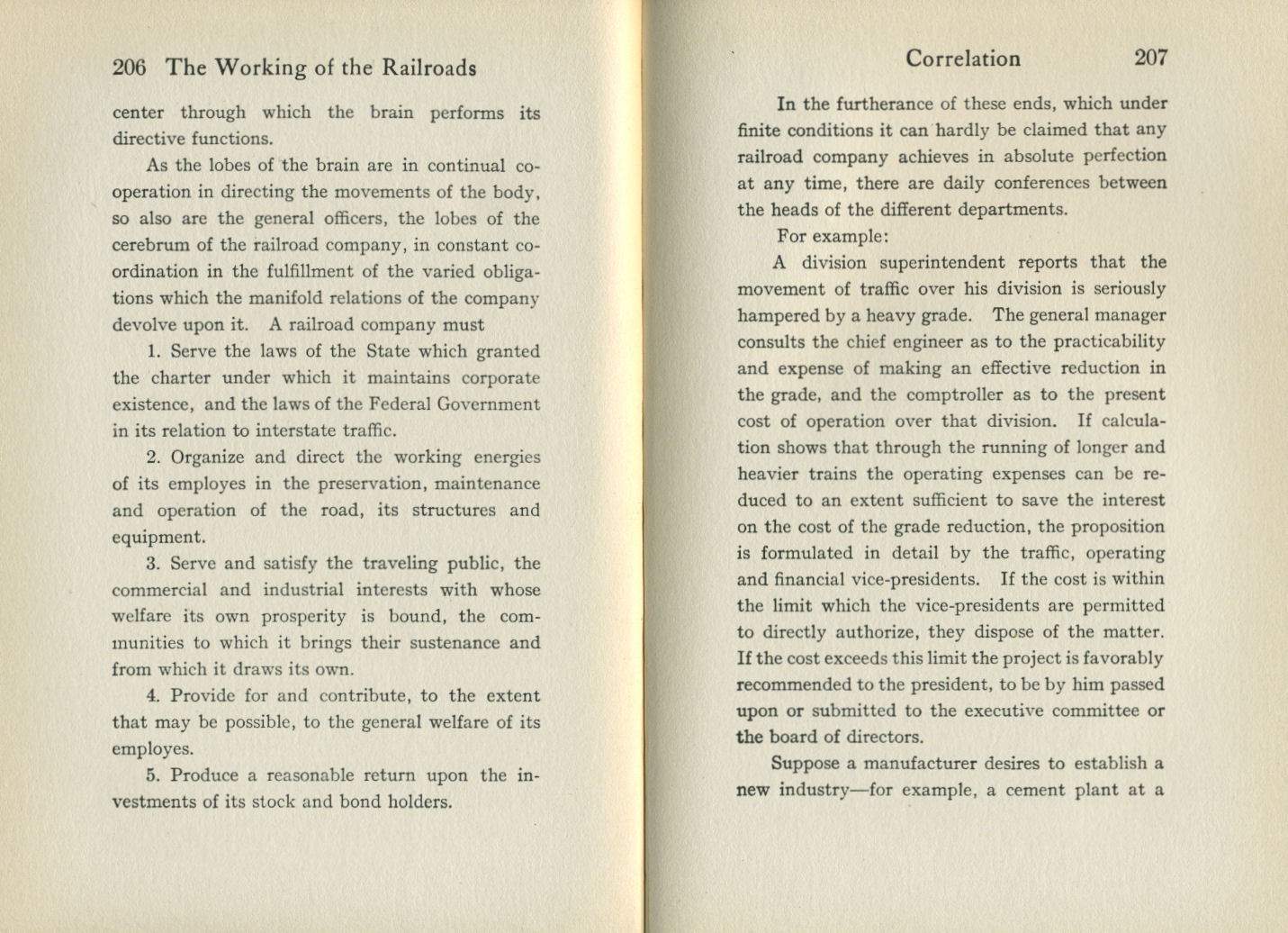 Working of the Railroads