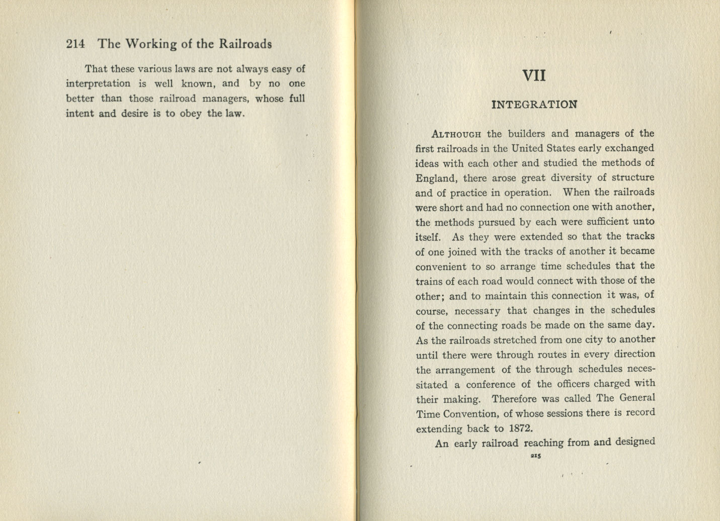 Working of the Railroads