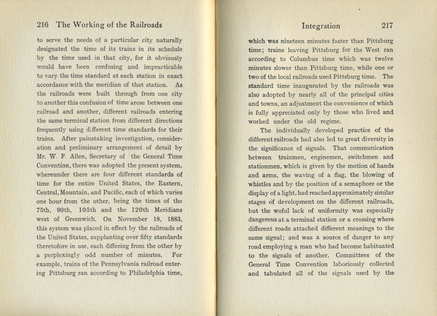 Working of the Railroads