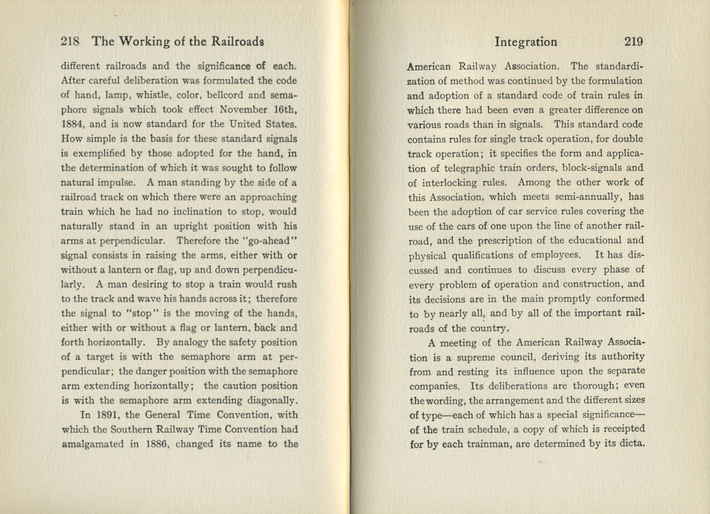 Working of the Railroads