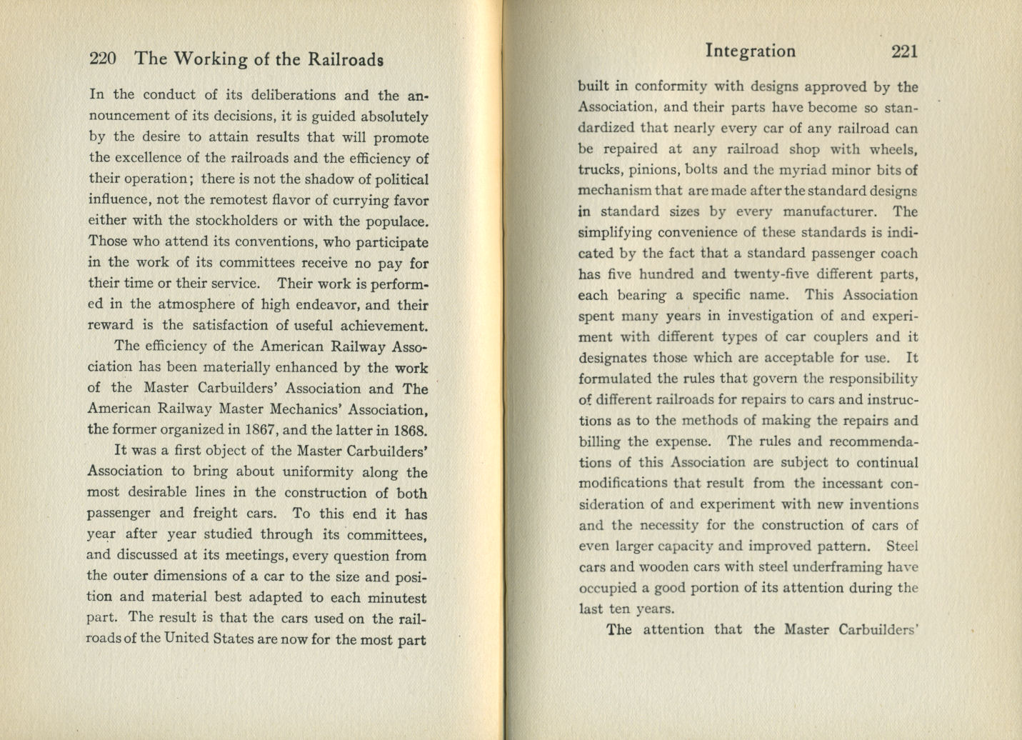 Working of the Railroads