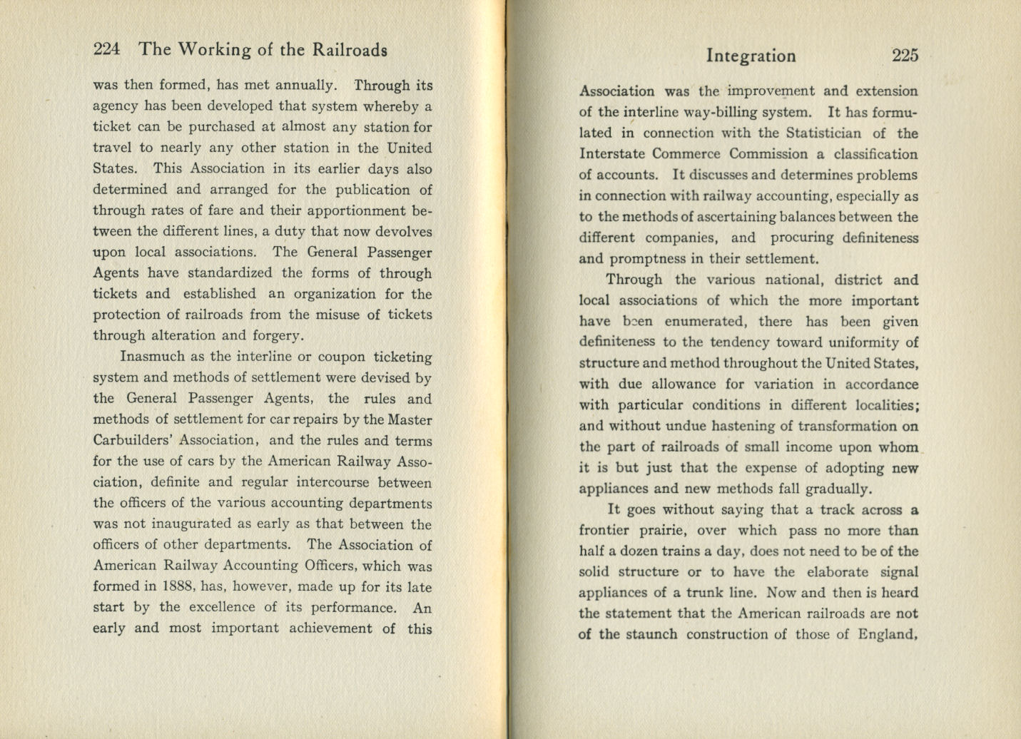 Working of the Railroads