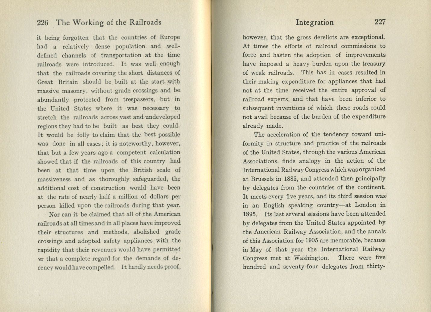 Working of the Railroads