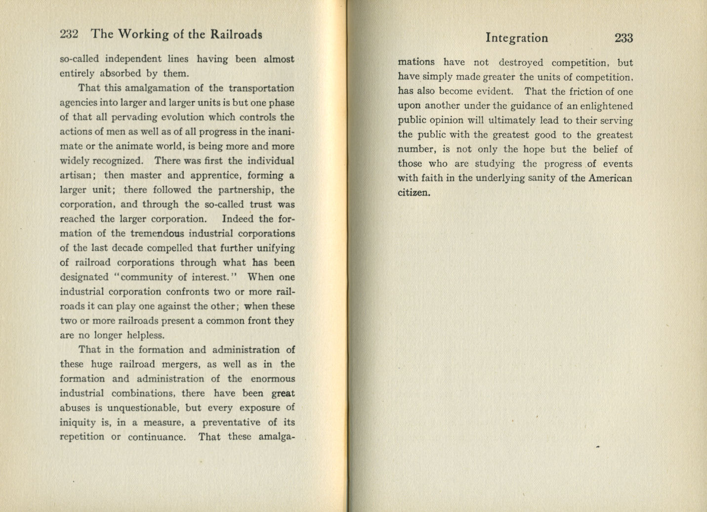 Working of the Railroads