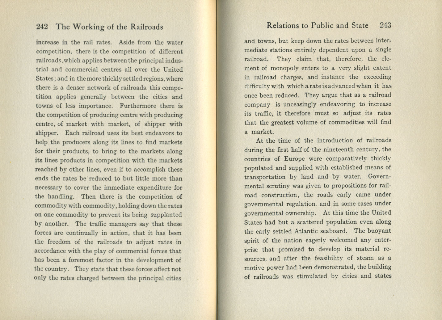 Working of the Railroads