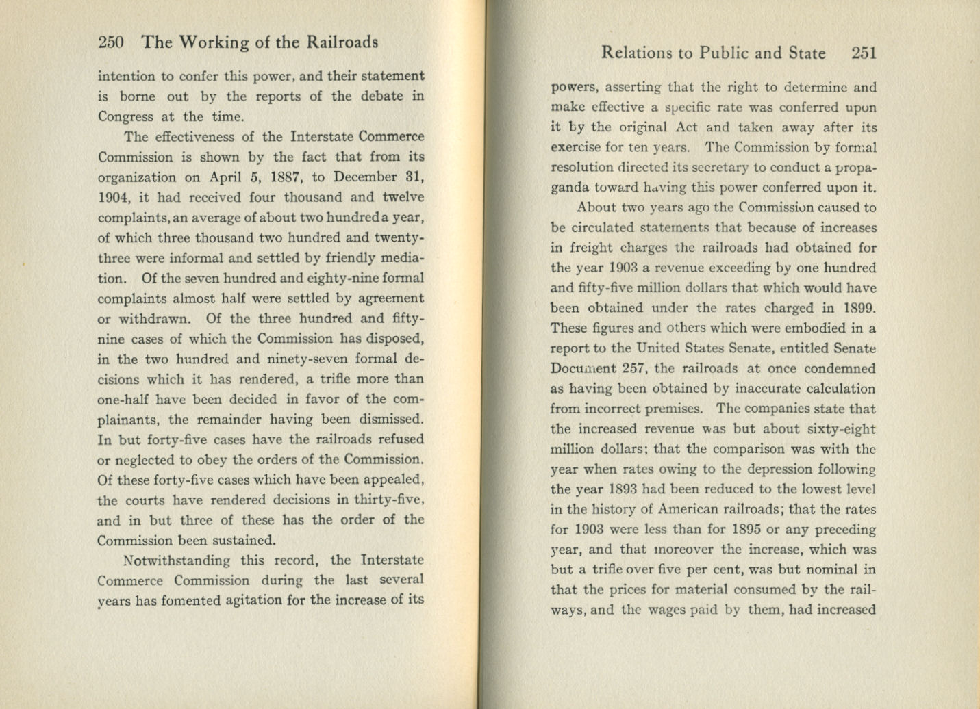 Working of the Railroads