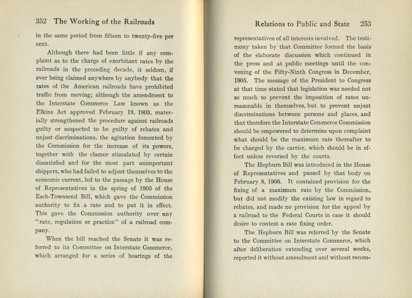 Working of the Railroads