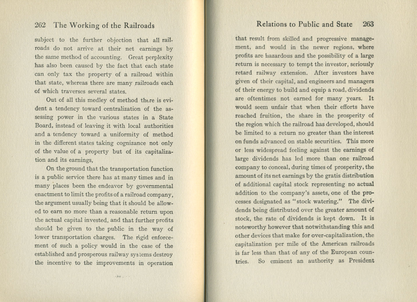 Working of the Railroads