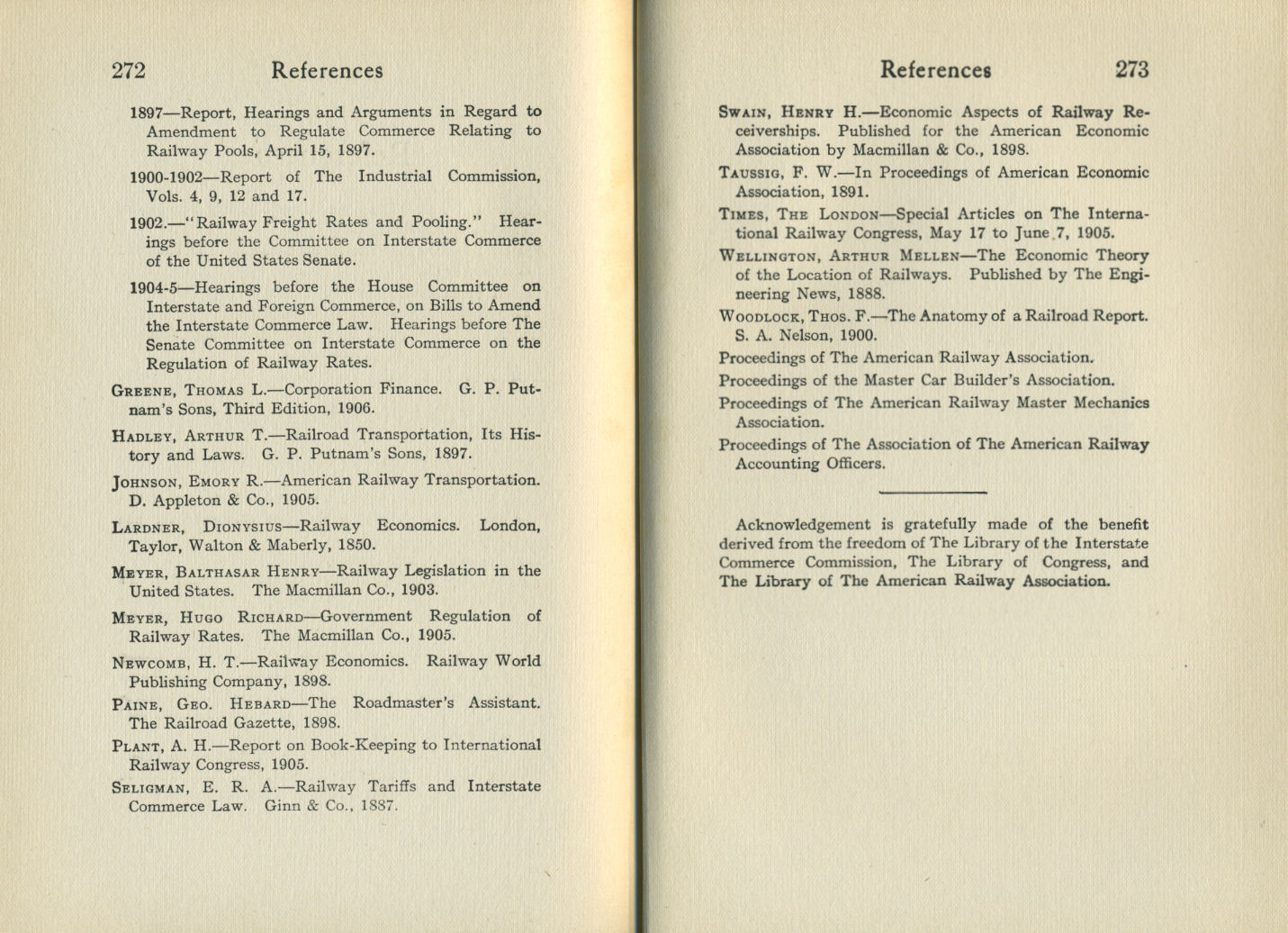 Working of the Railroads