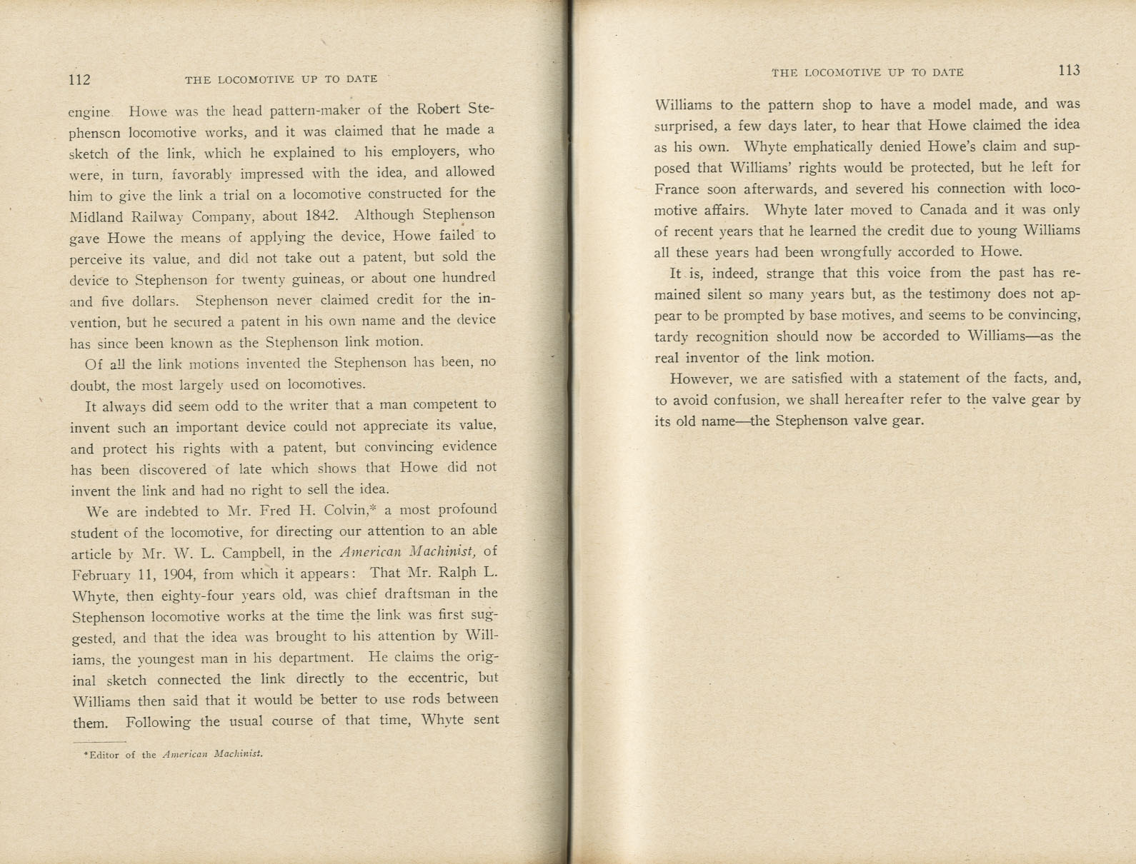 The Locomotive Up To Date