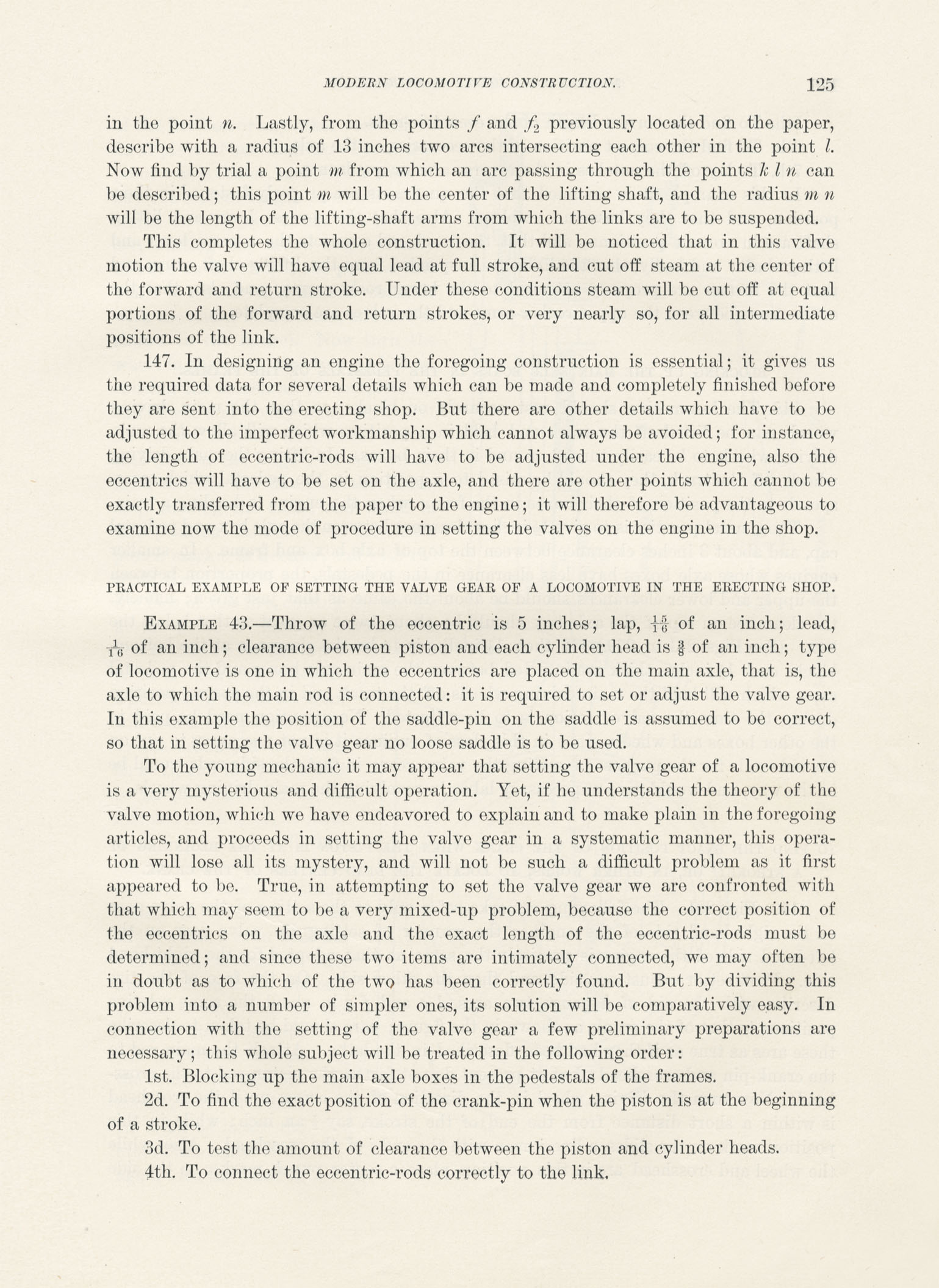 Modern Locomotive Construction