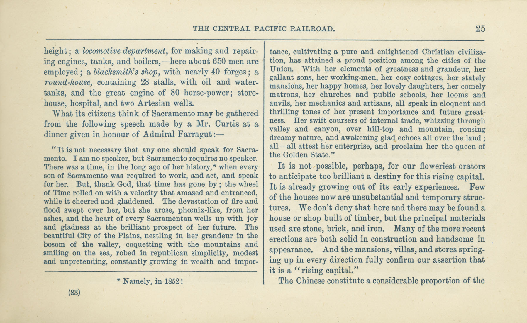 The Central Pacific Railroad