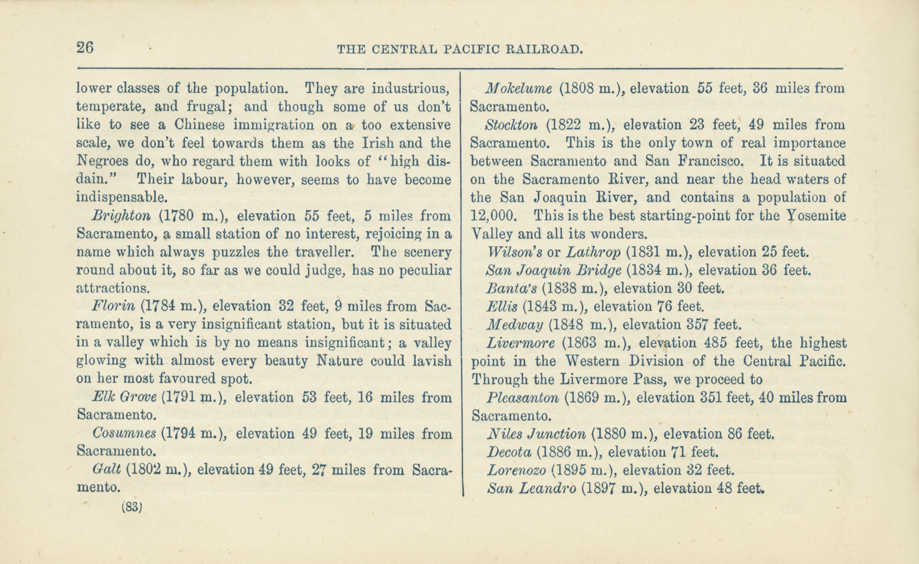 The Central Pacific Railroad