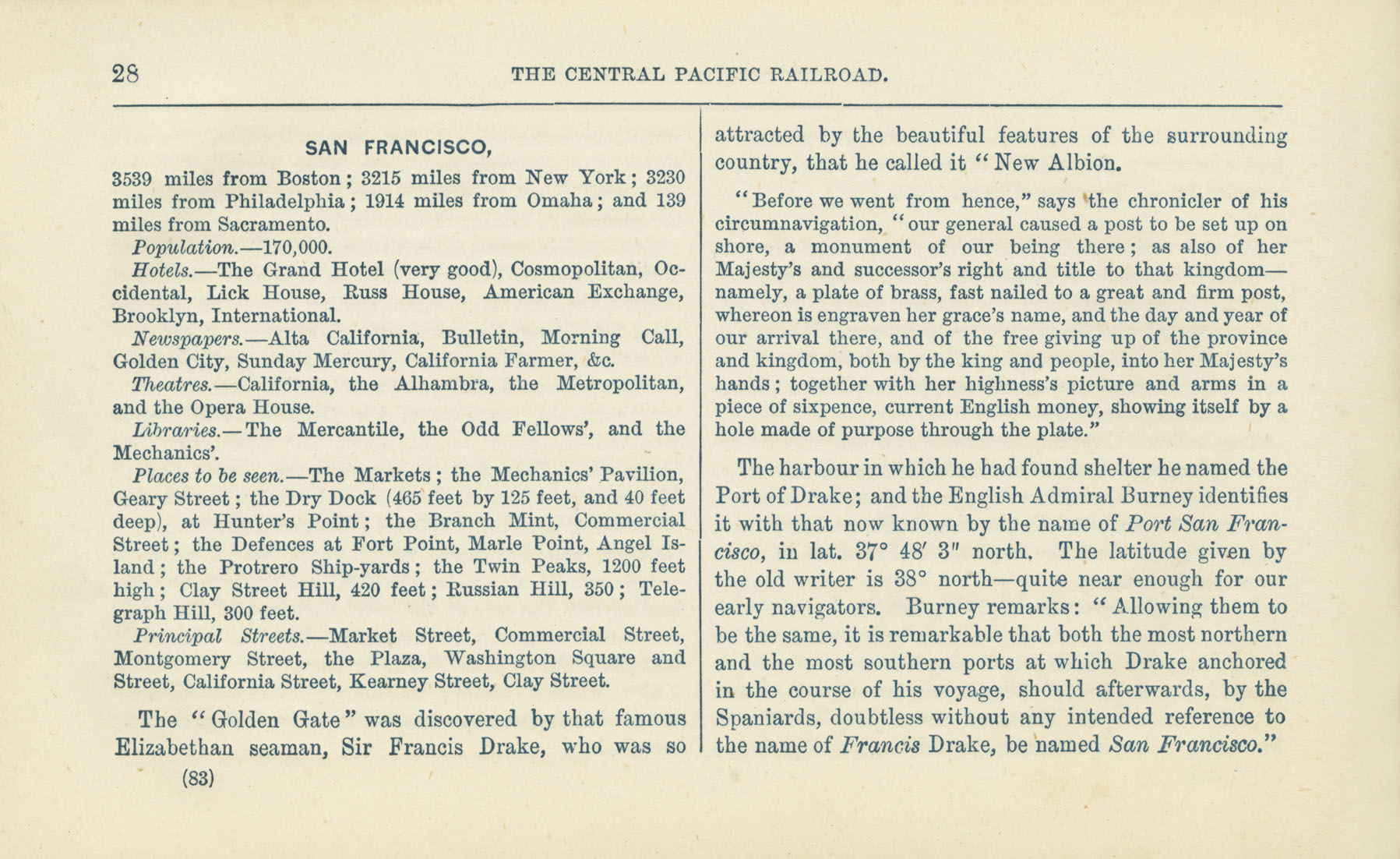The Central Pacific Railroad