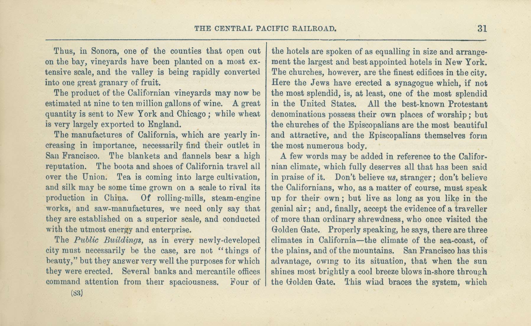 The Central Pacific Railroad