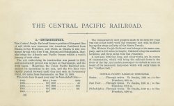 The Central Pacific Railroad