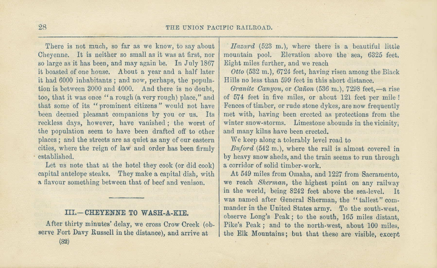 The Union Pacific Railroad