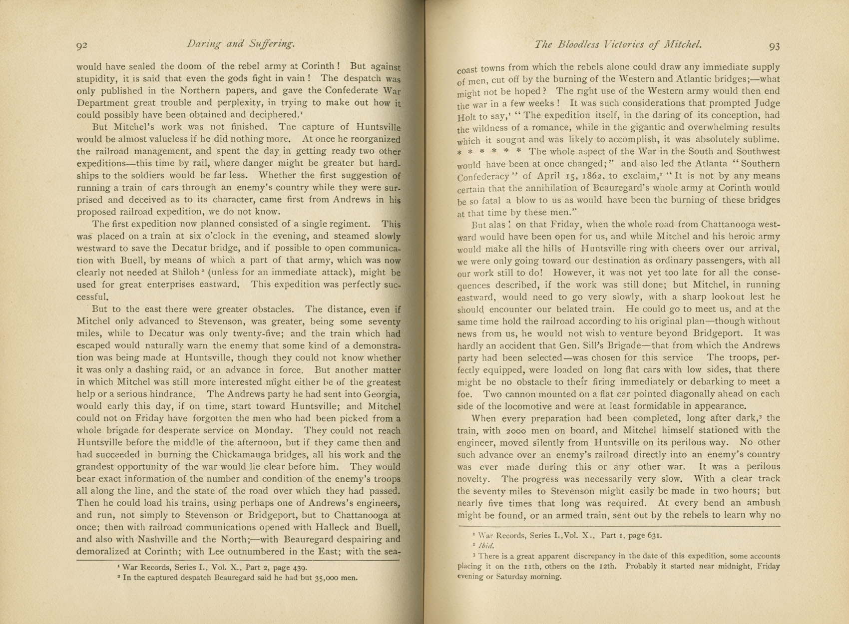 Daring and Suffering