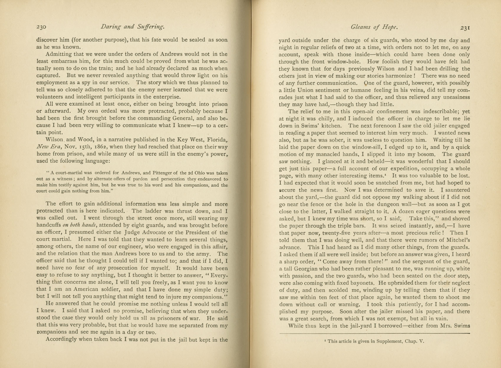 Daring and Suffering