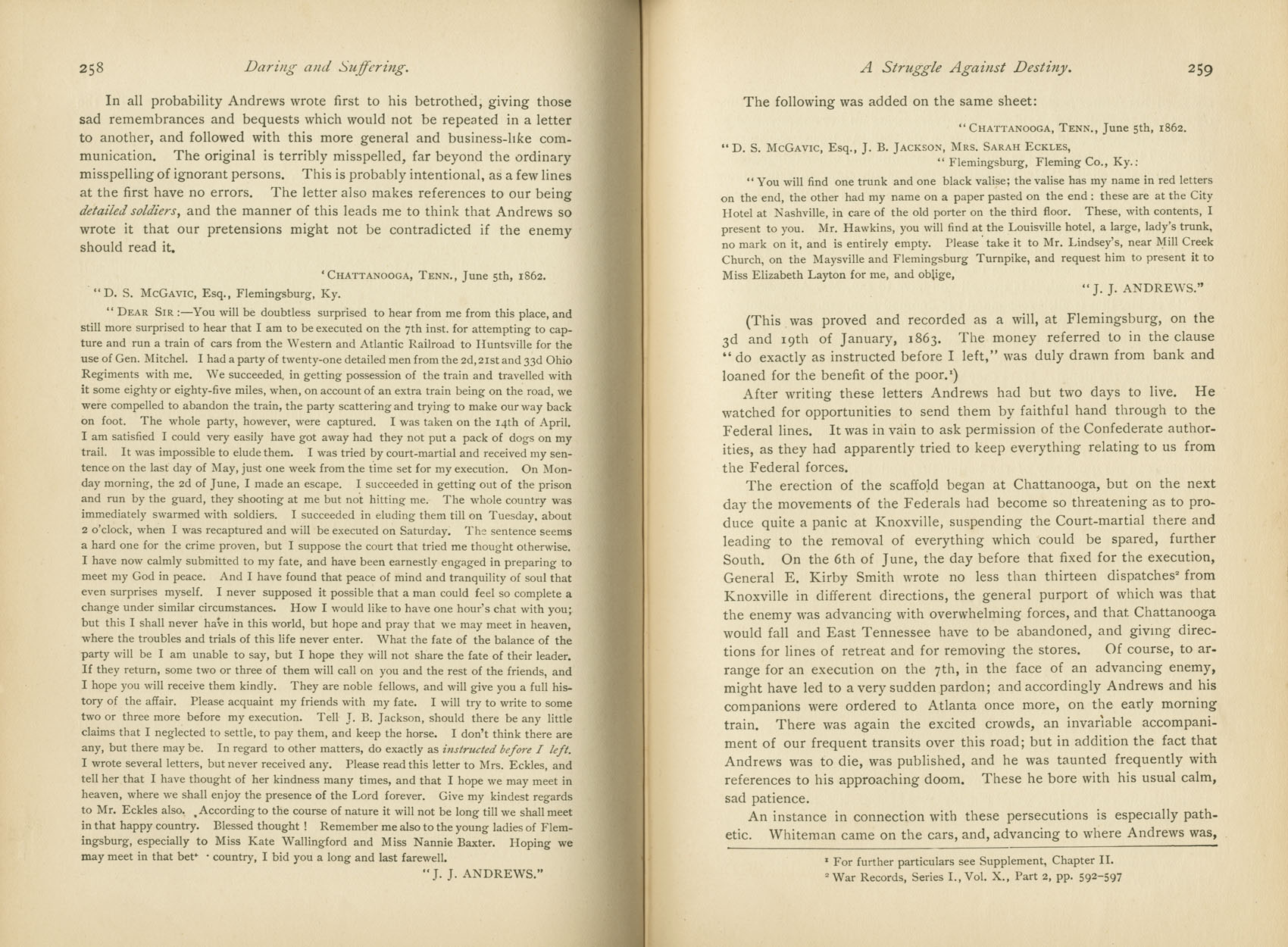 Daring and Suffering