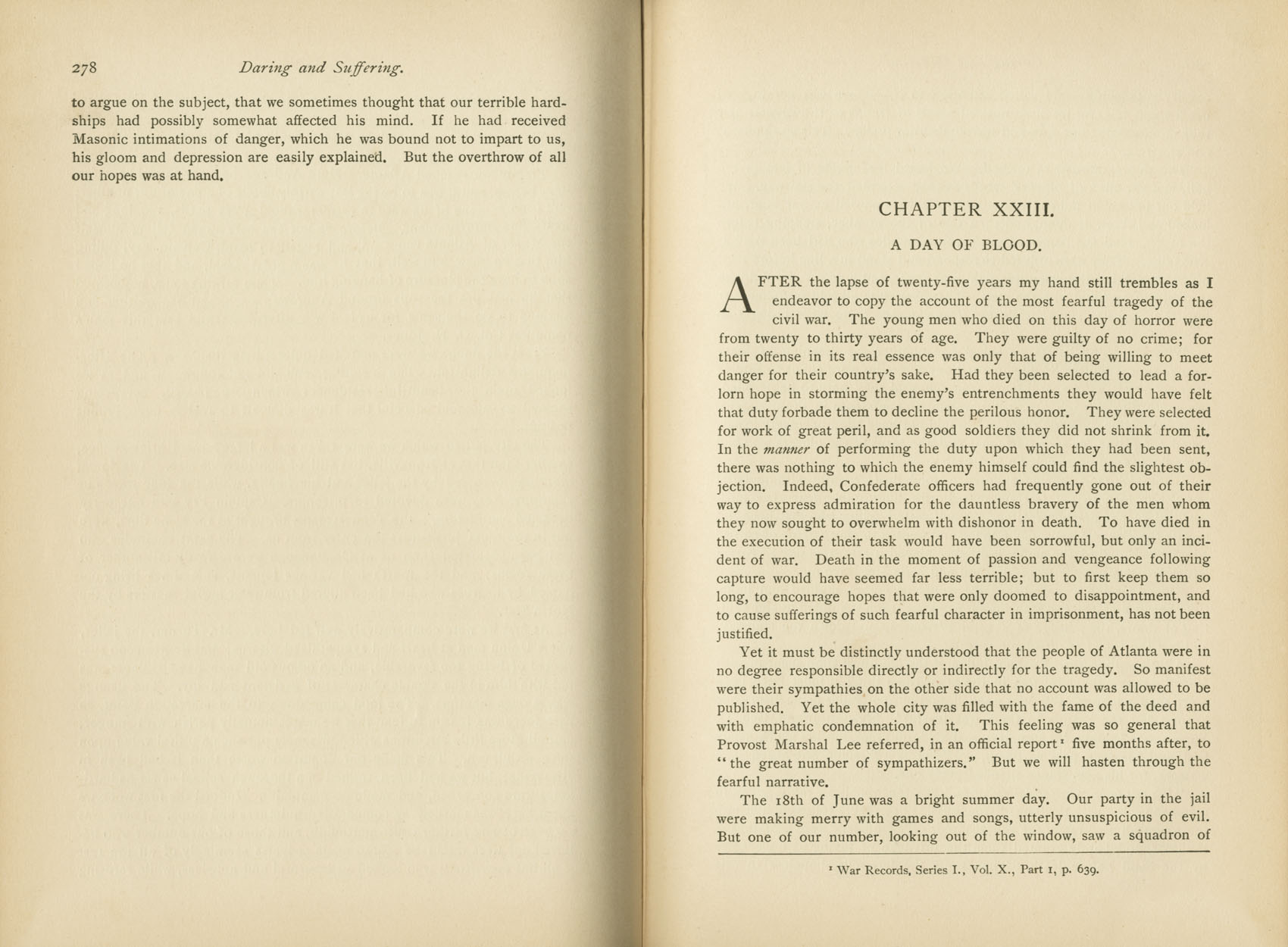 Daring and Suffering