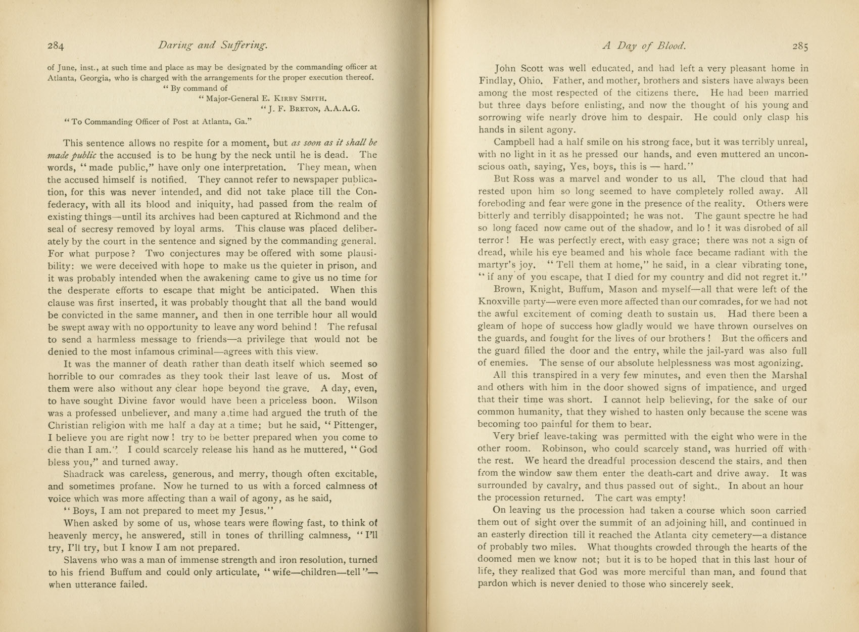 Daring and Suffering