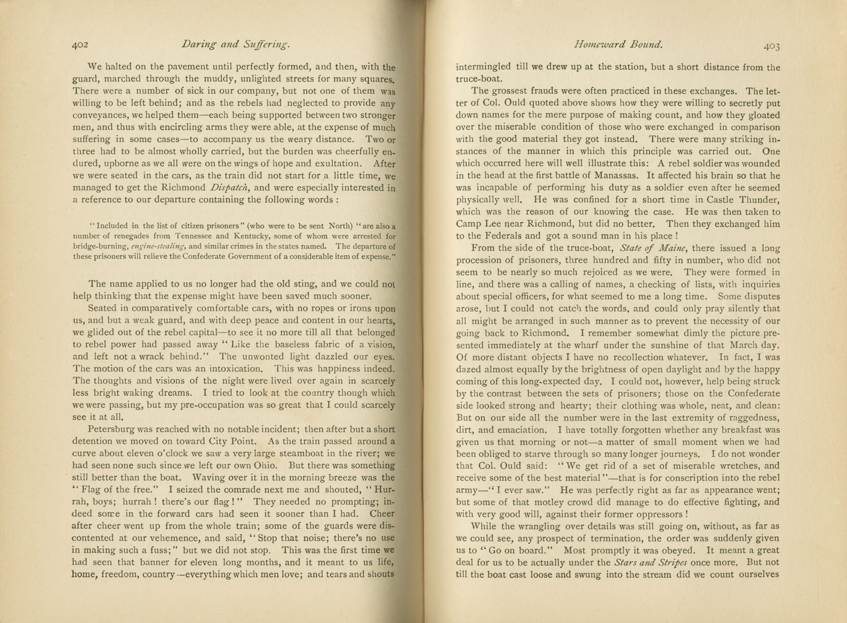 Daring and Suffering