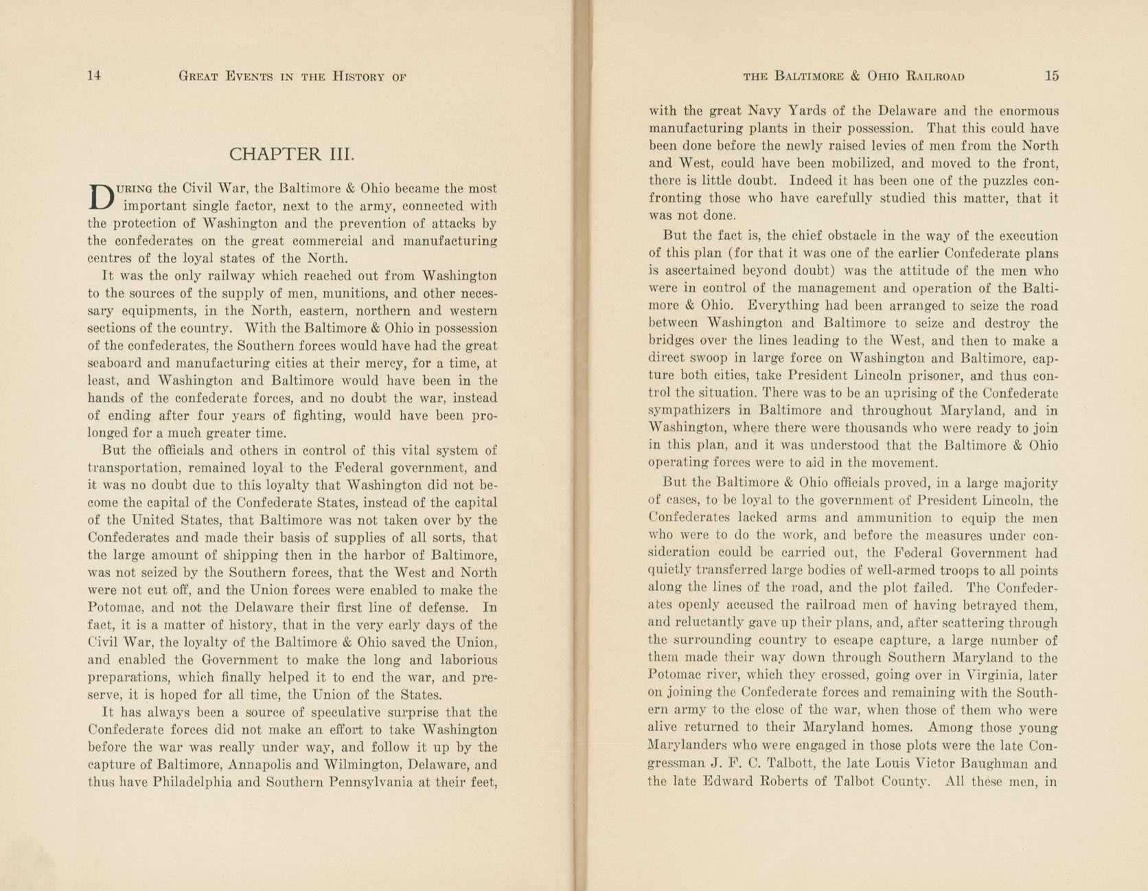Graphic Sketches from the History of the B&O
