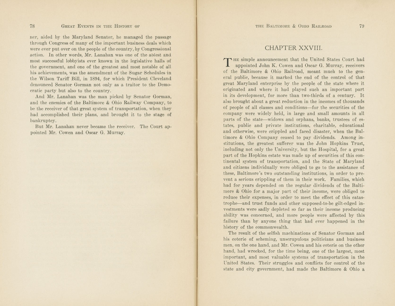 Graphic Sketches from the History of the B&O