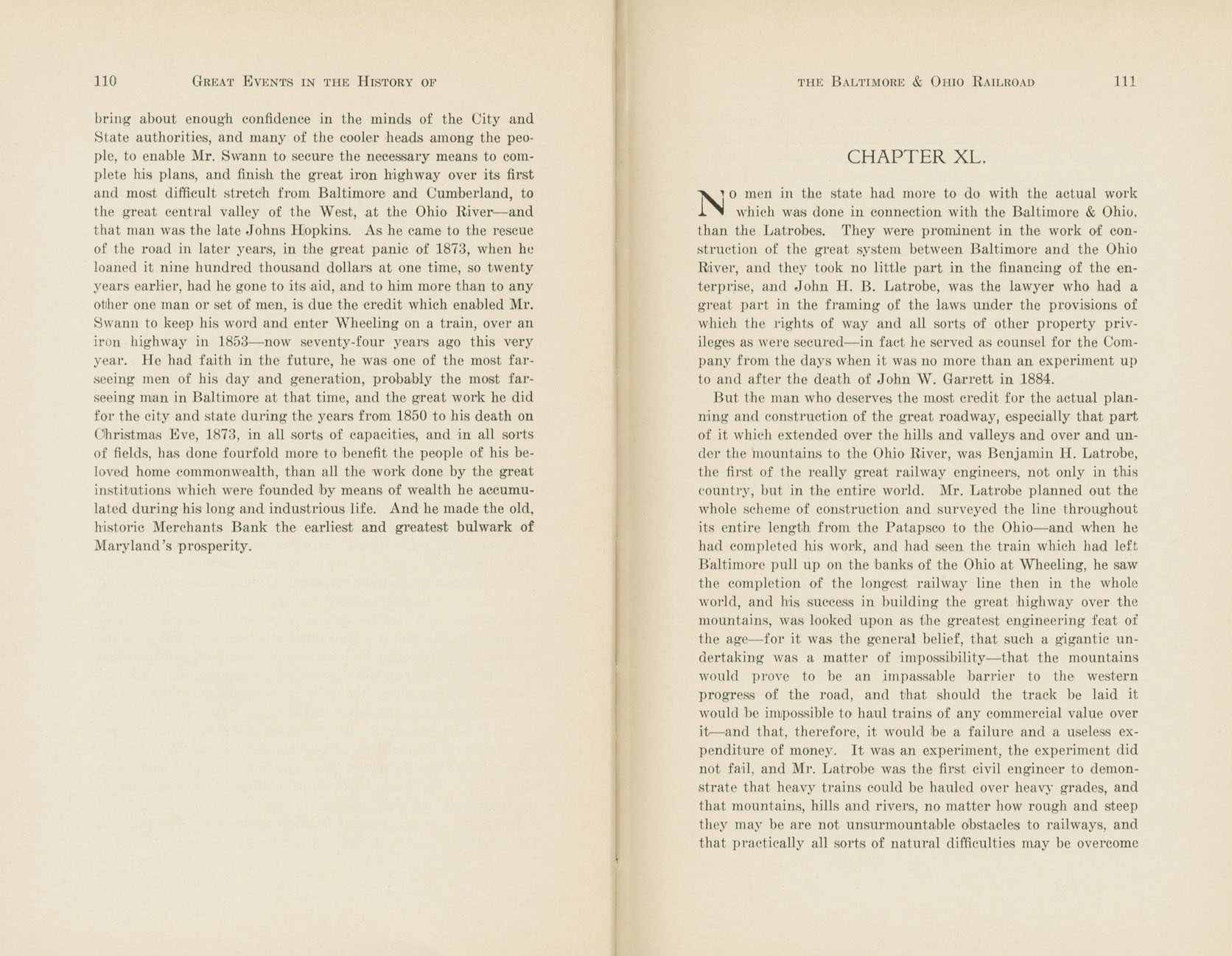 Graphic Sketches from the History of the B&O