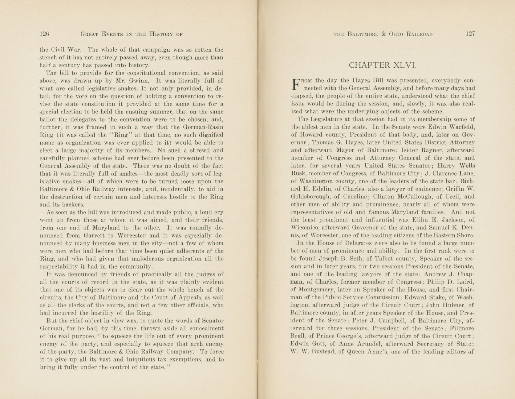 Graphic Sketches from the History of the B&O