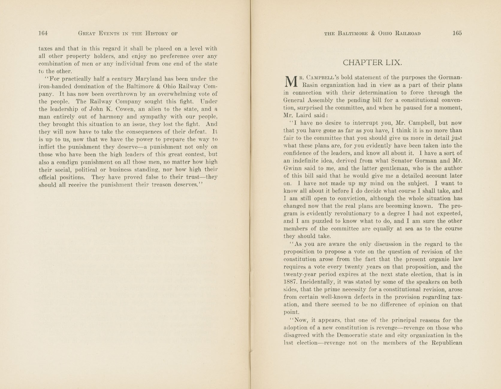 Graphic Sketches from the History of the B&O