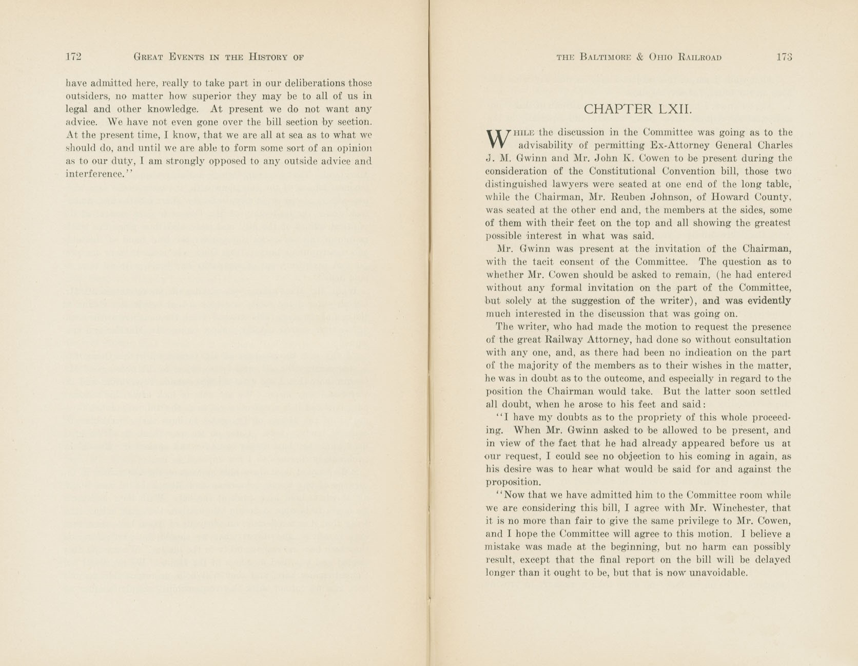 Graphic Sketches from the History of the B&O