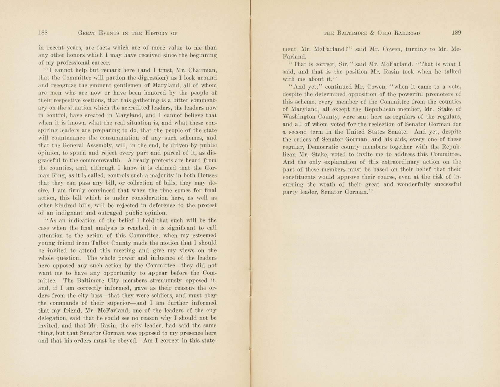 Graphic Sketches from the History of the B&O