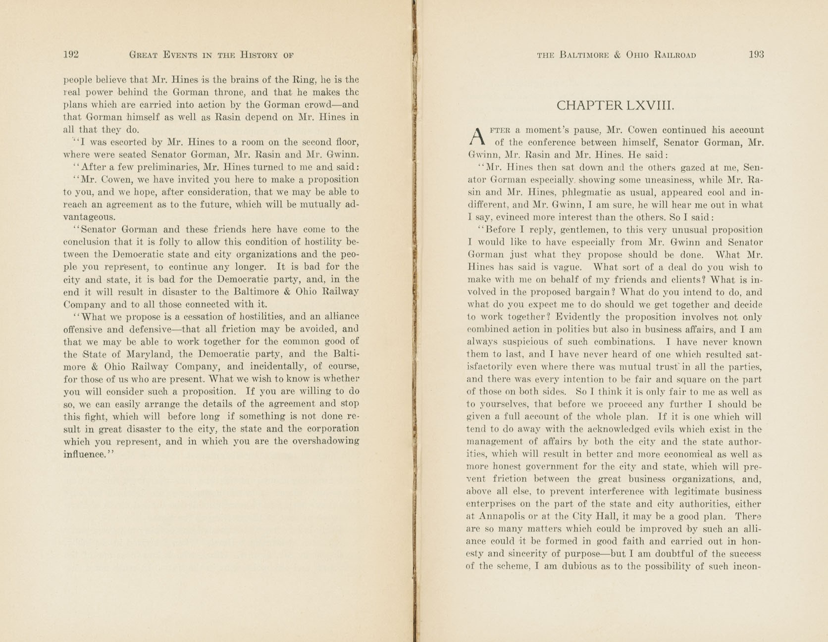 Graphic Sketches from the History of the B&O