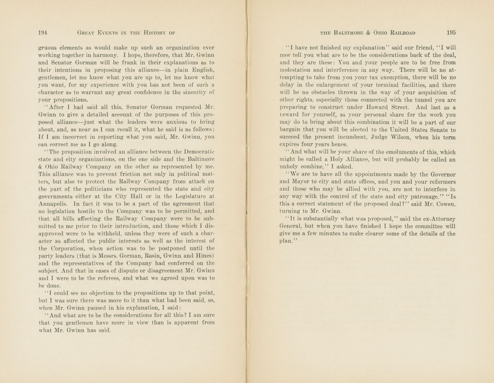 Graphic Sketches from the History of the B&O