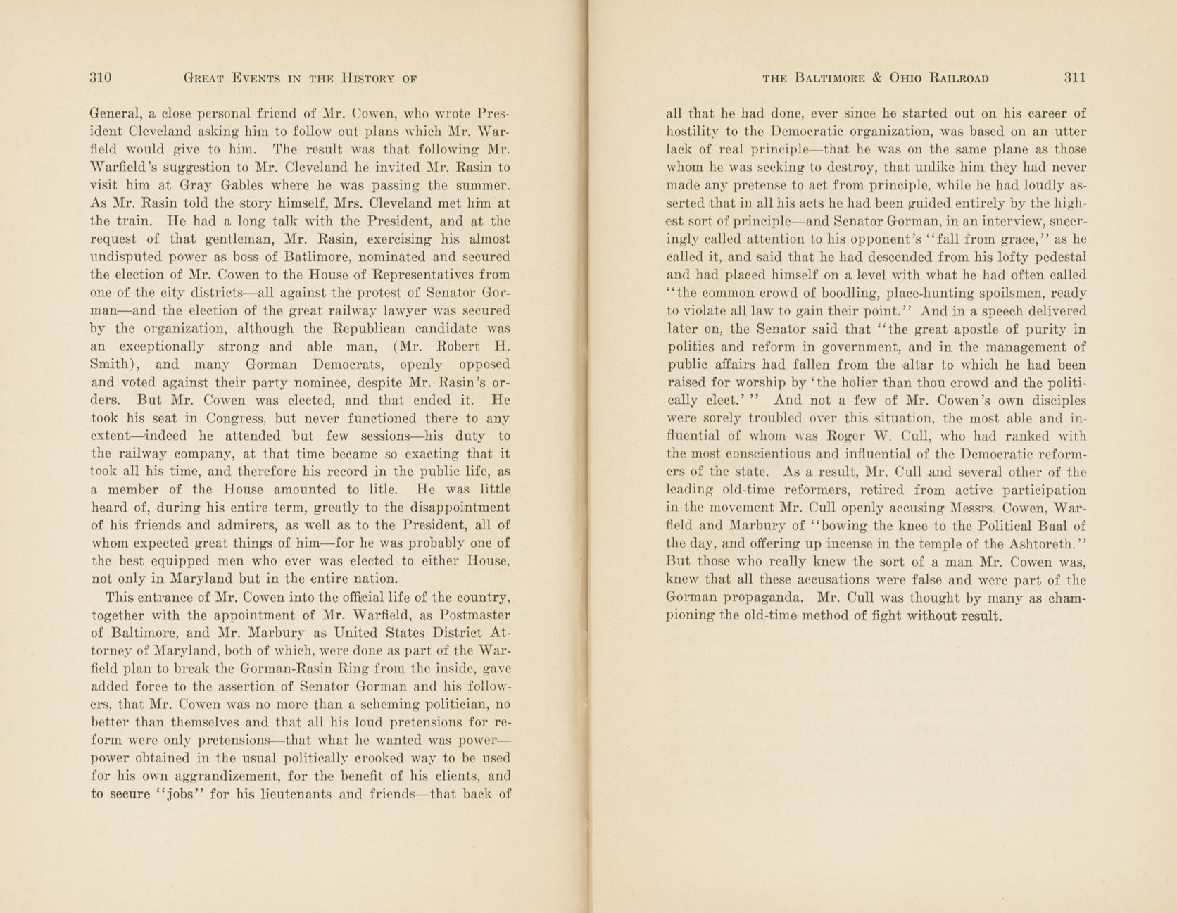 Graphic Sketches from the History of the B&O