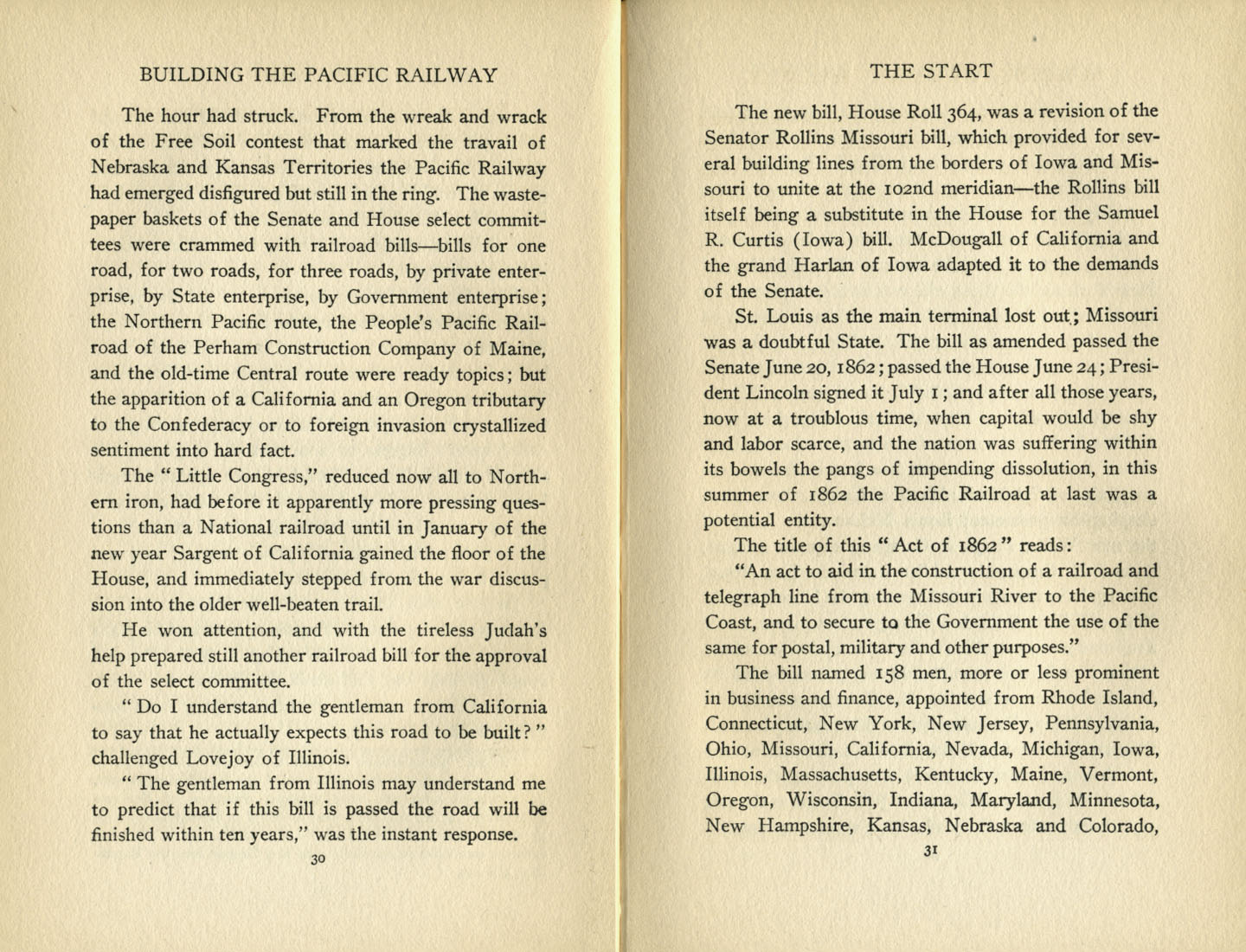 Building the Pacific Railway