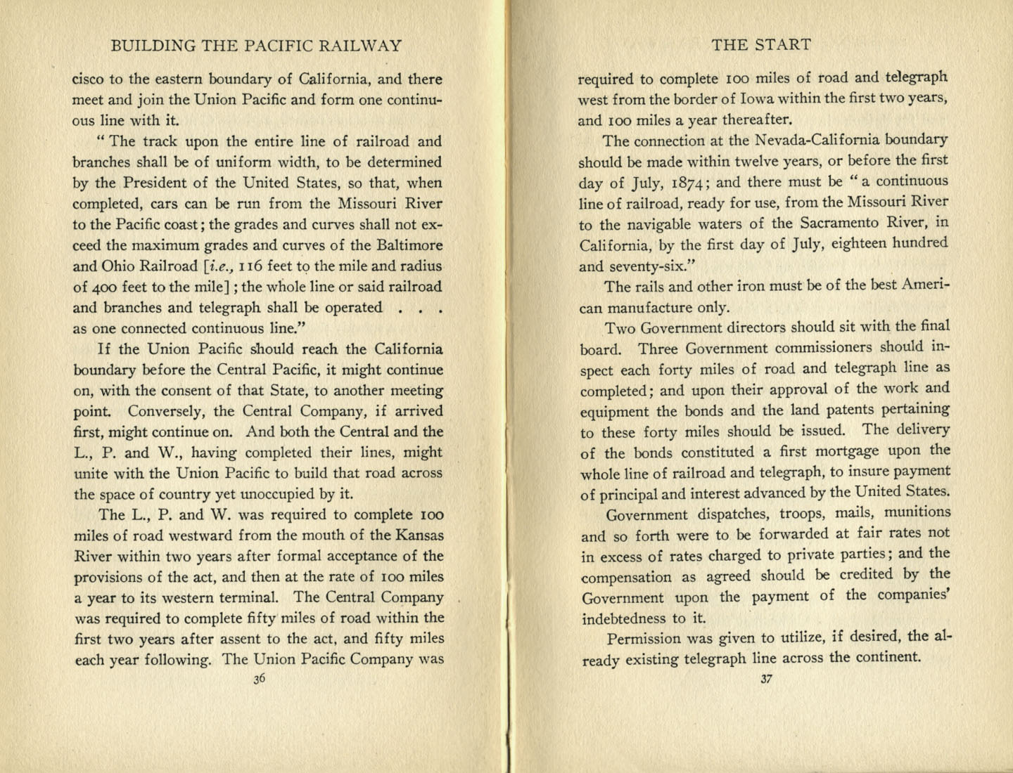 Building the Pacific Railway
