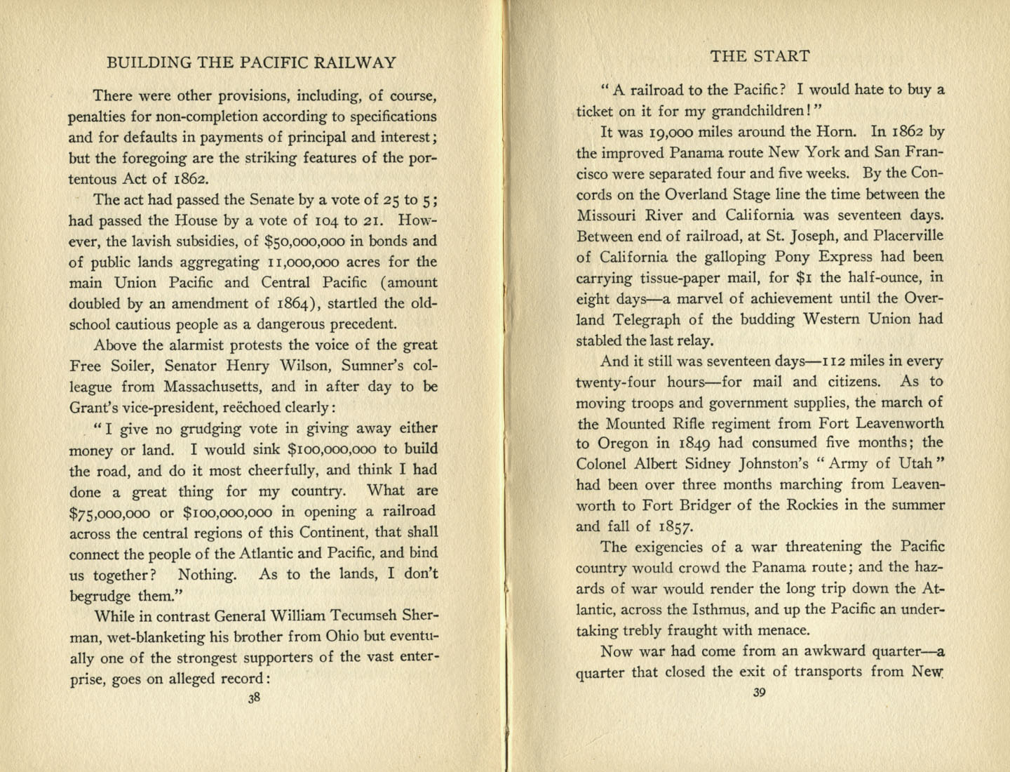 Building the Pacific Railway
