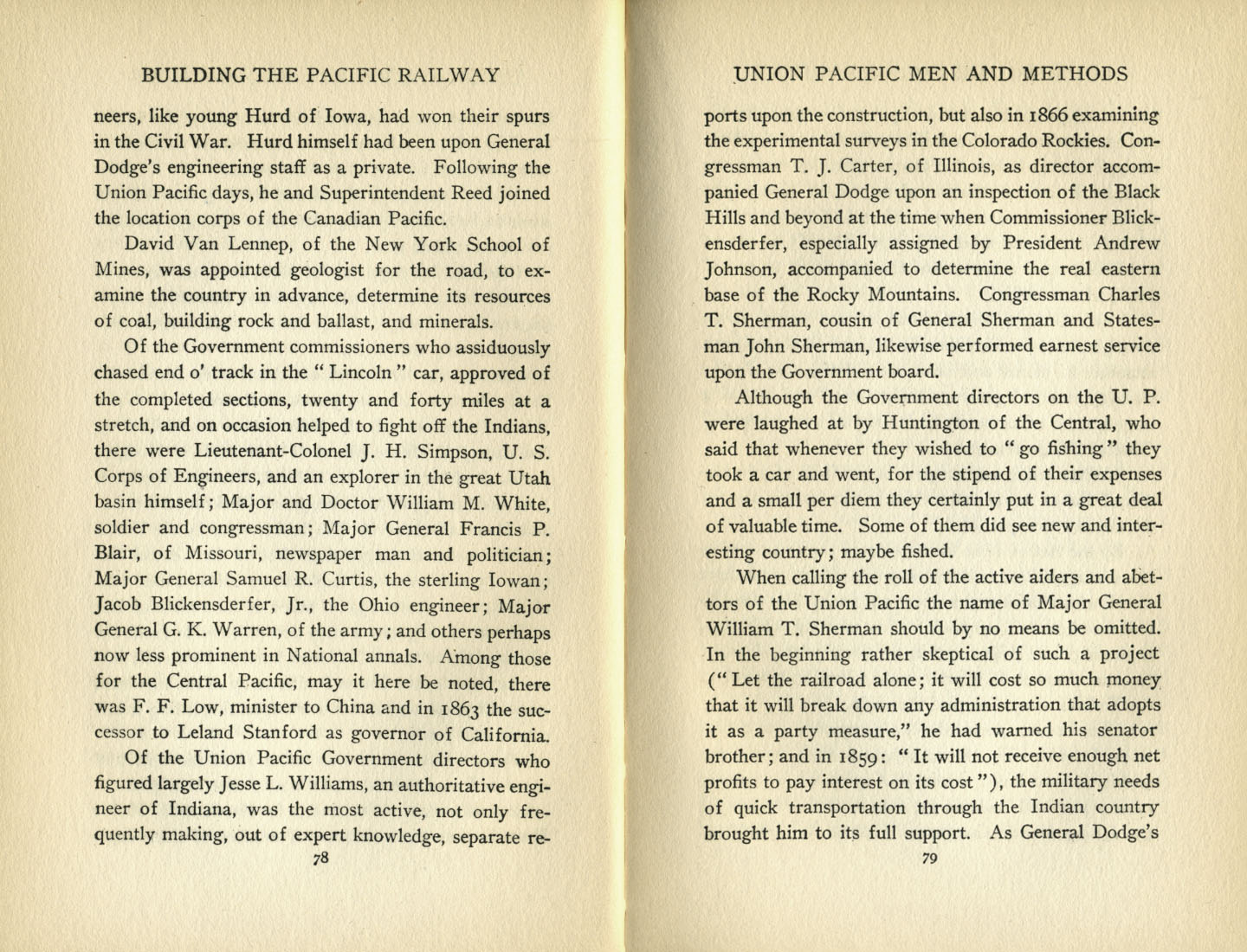 Building the Pacific Railway
