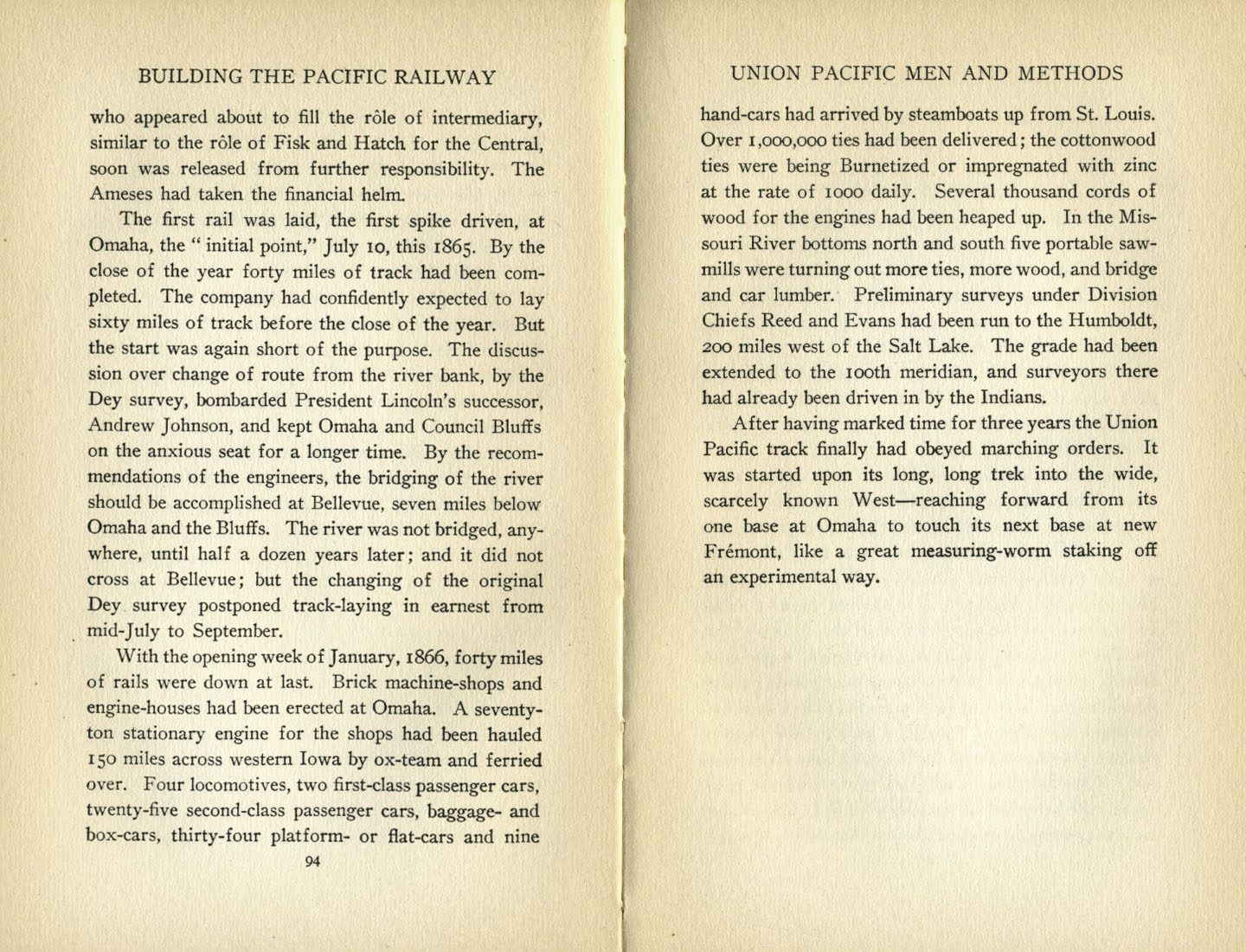 Building the Pacific Railway
