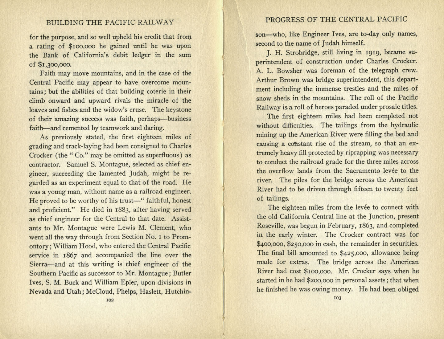 Building the Pacific Railway