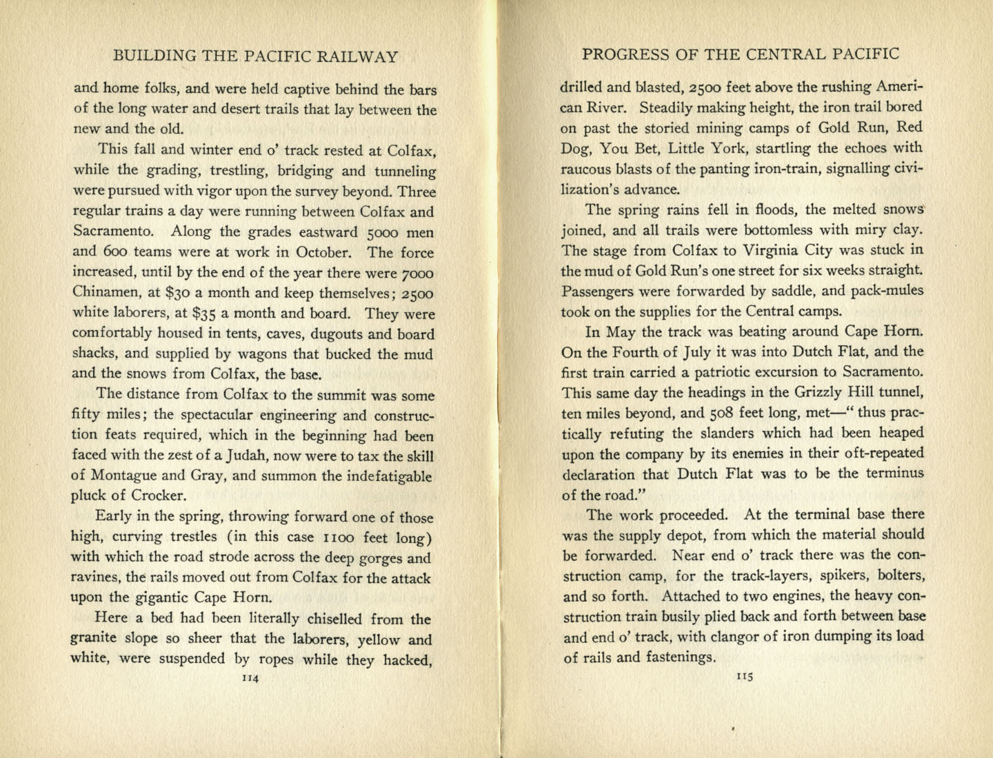 Building the Pacific Railway