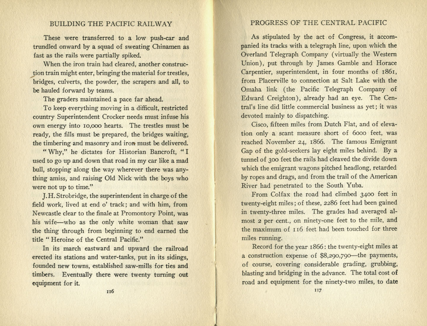 Building the Pacific Railway