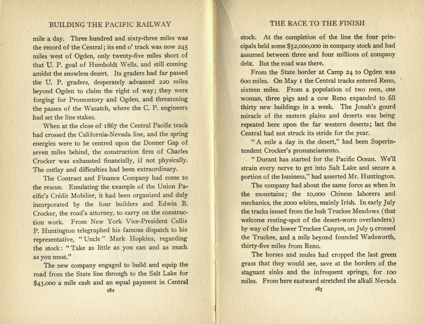 Building the Pacific Railway