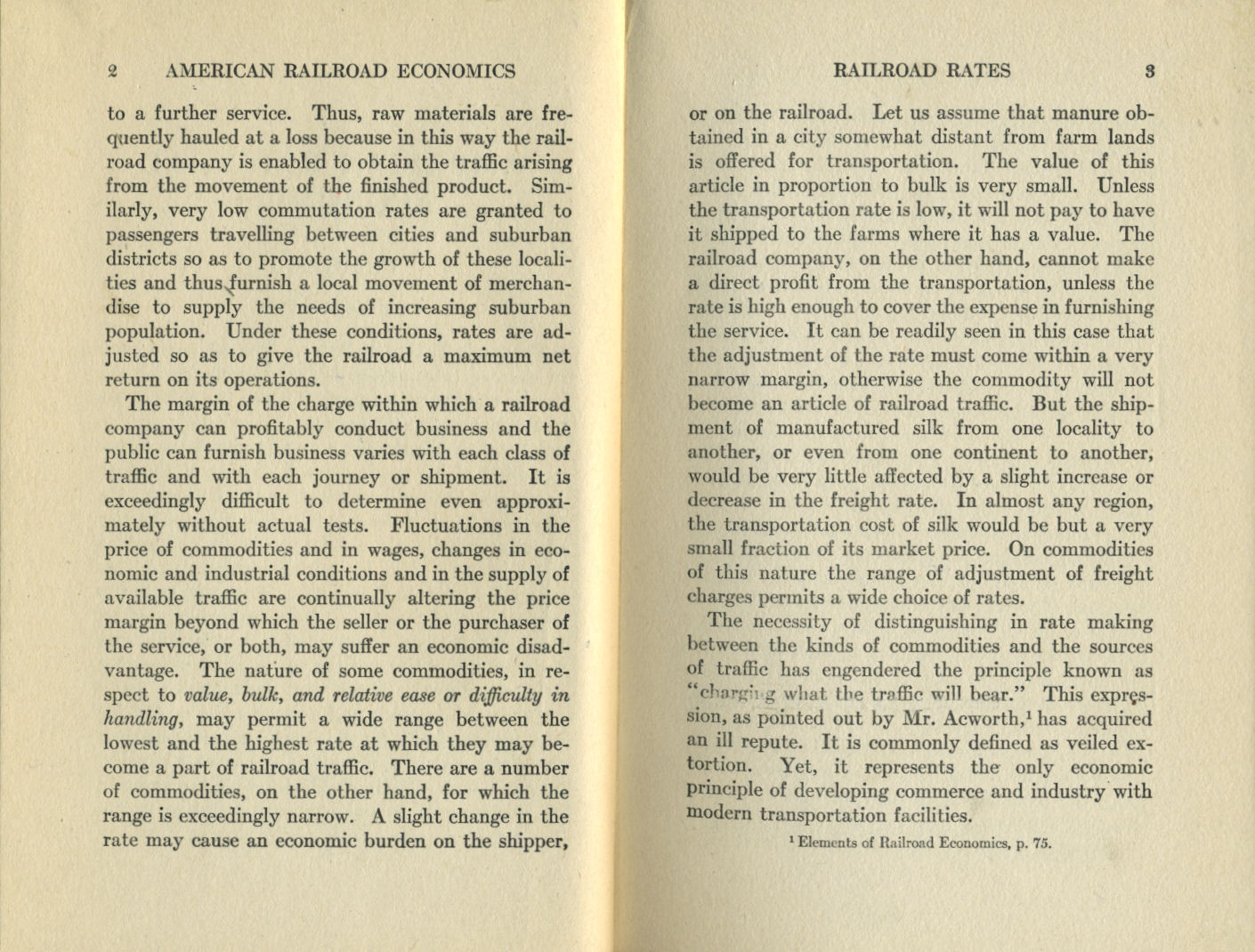 American Railroad Economics