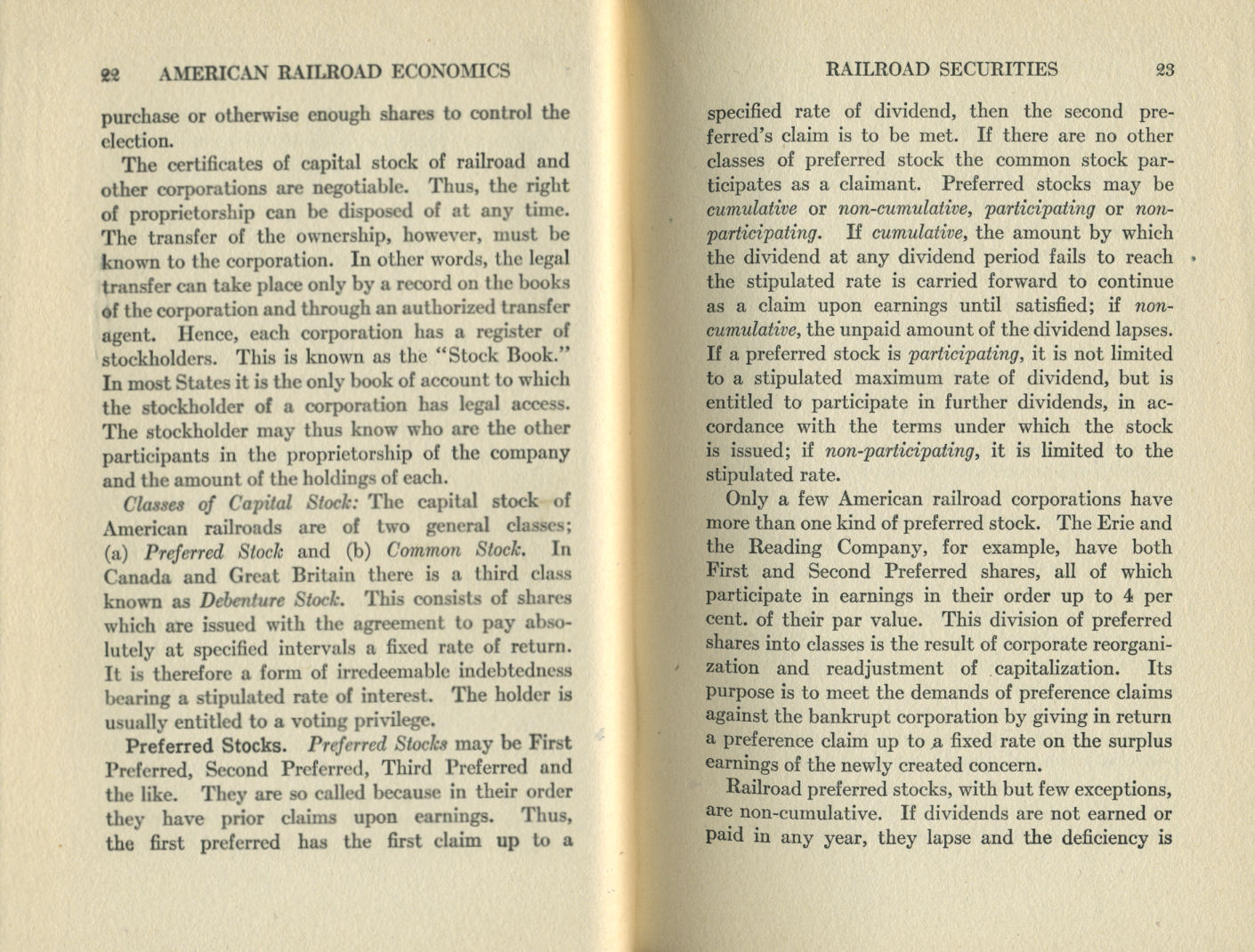 American Railroad Economics