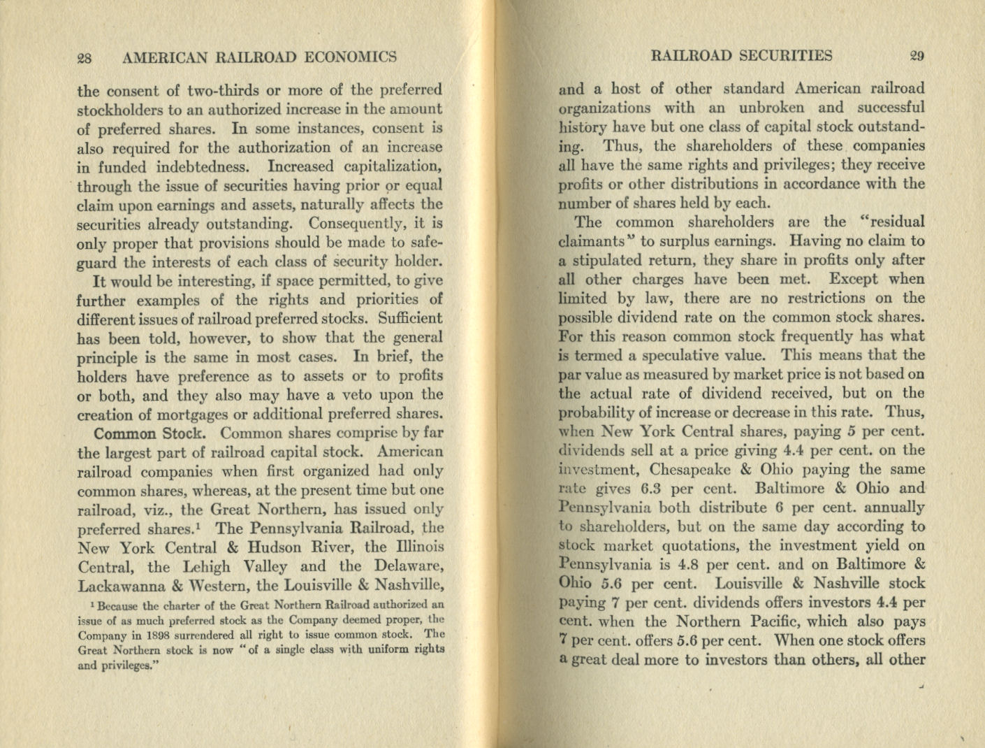 American Railroad Economics